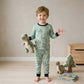 Dinosaur Boys Full Sleeves Pajama Set - Green