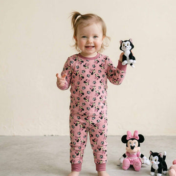 Minnie Mouse Baby Girl Full Sleeves Pajama Set - Pink