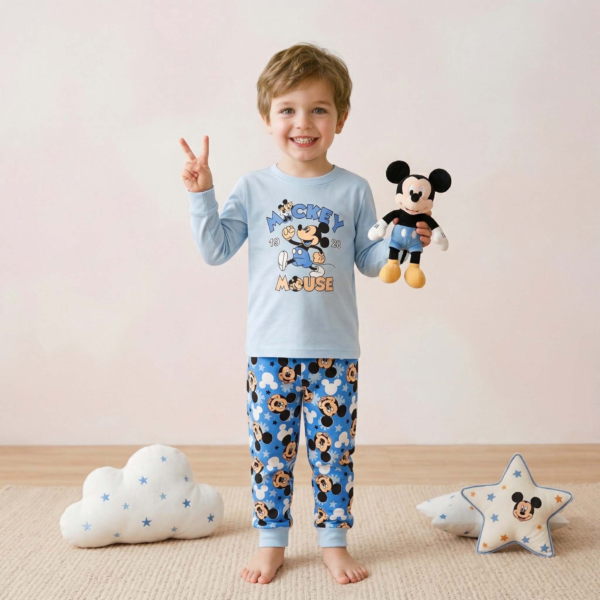 Mickey Mouse Boys Pajama Set - Blue