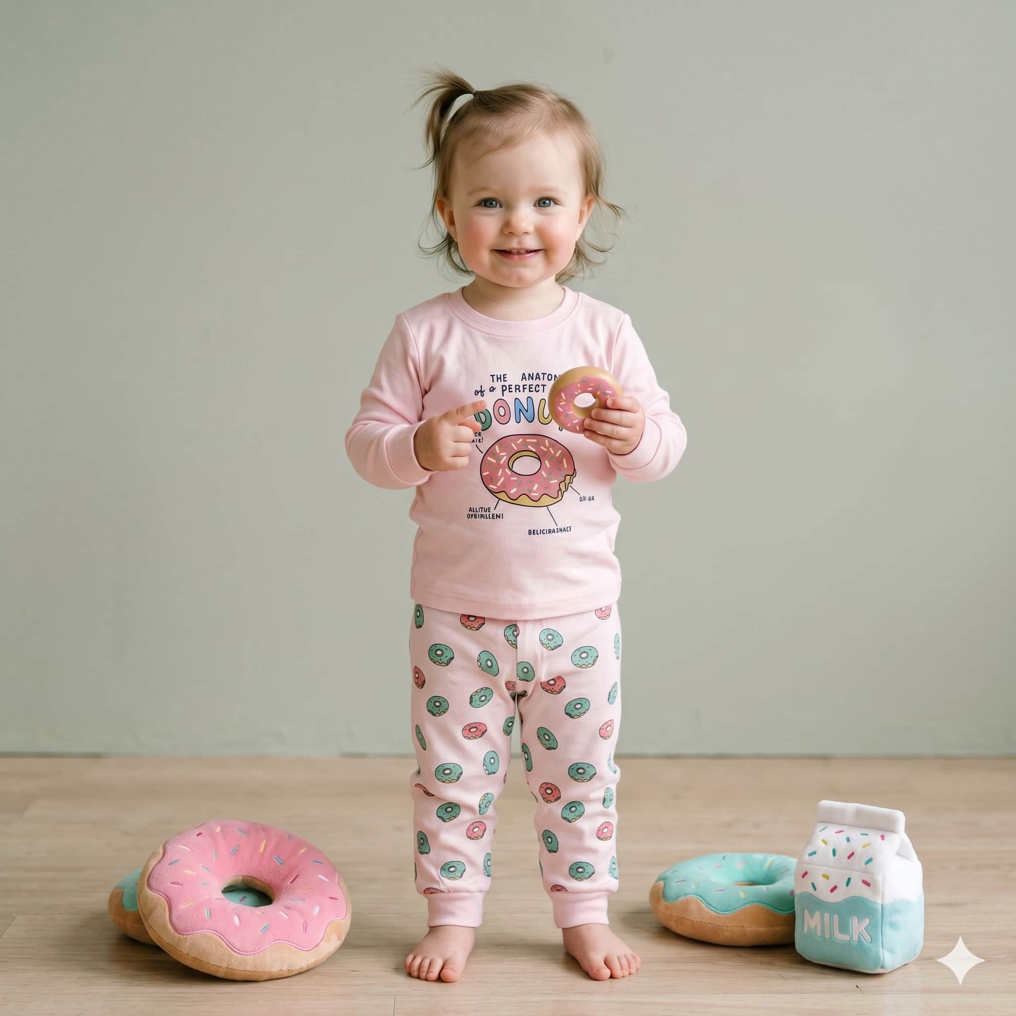Sweet Sprinkles Baby Girls Full Sleeves Set with - Pink