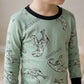 Dinosaur Boys Full Sleeves Pajama Set - Green