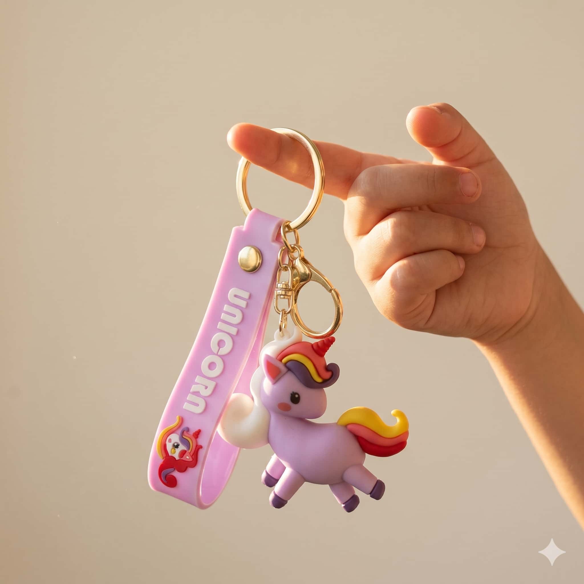 Unicorn Keychain - Purple