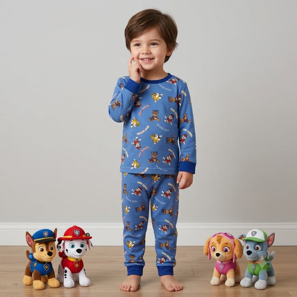 Paw Petrol Boys Full Sleeves Pajama Set – Blue