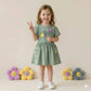 Good Vibes Girl Frock - Dark Green