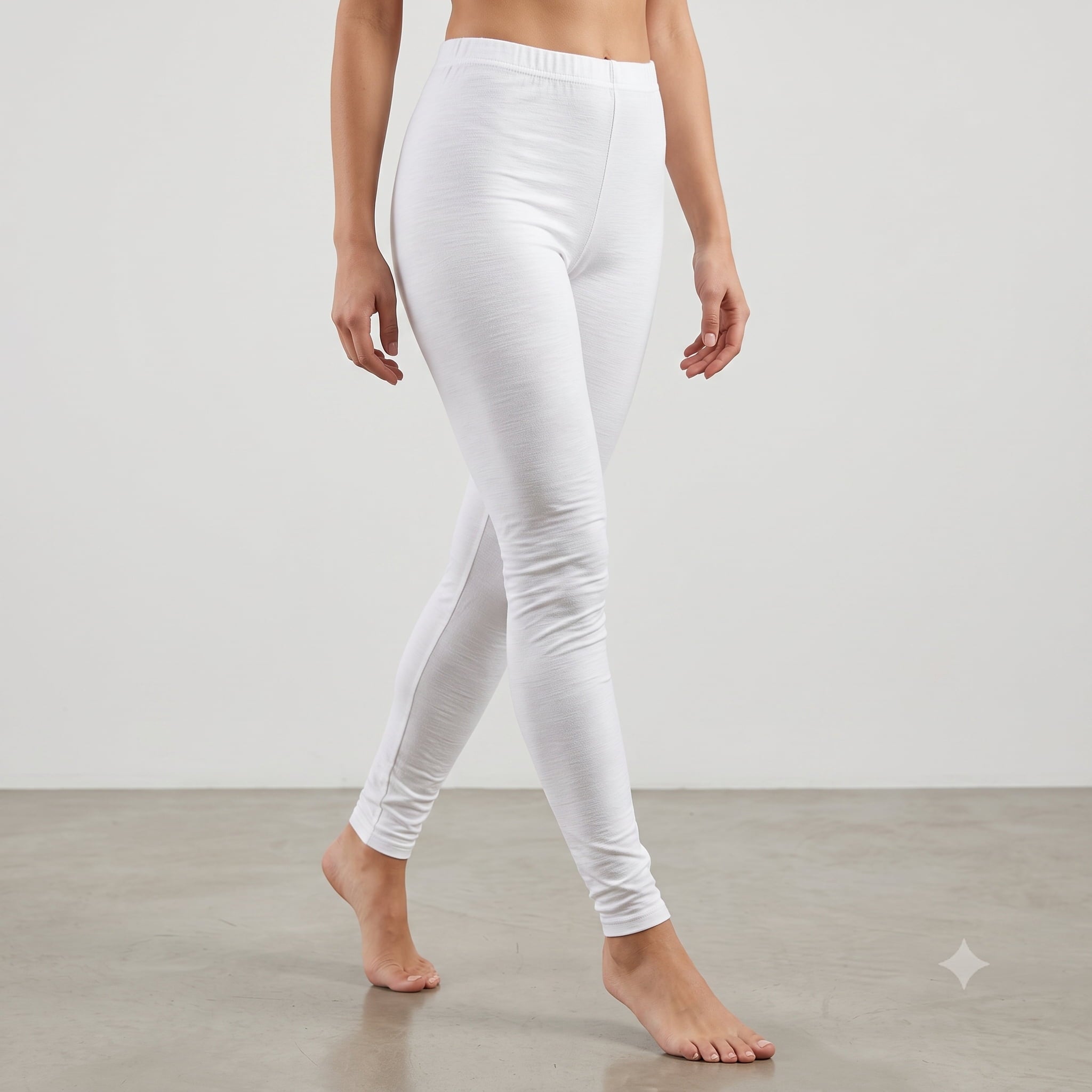 Pure Grace Women Leggings - White