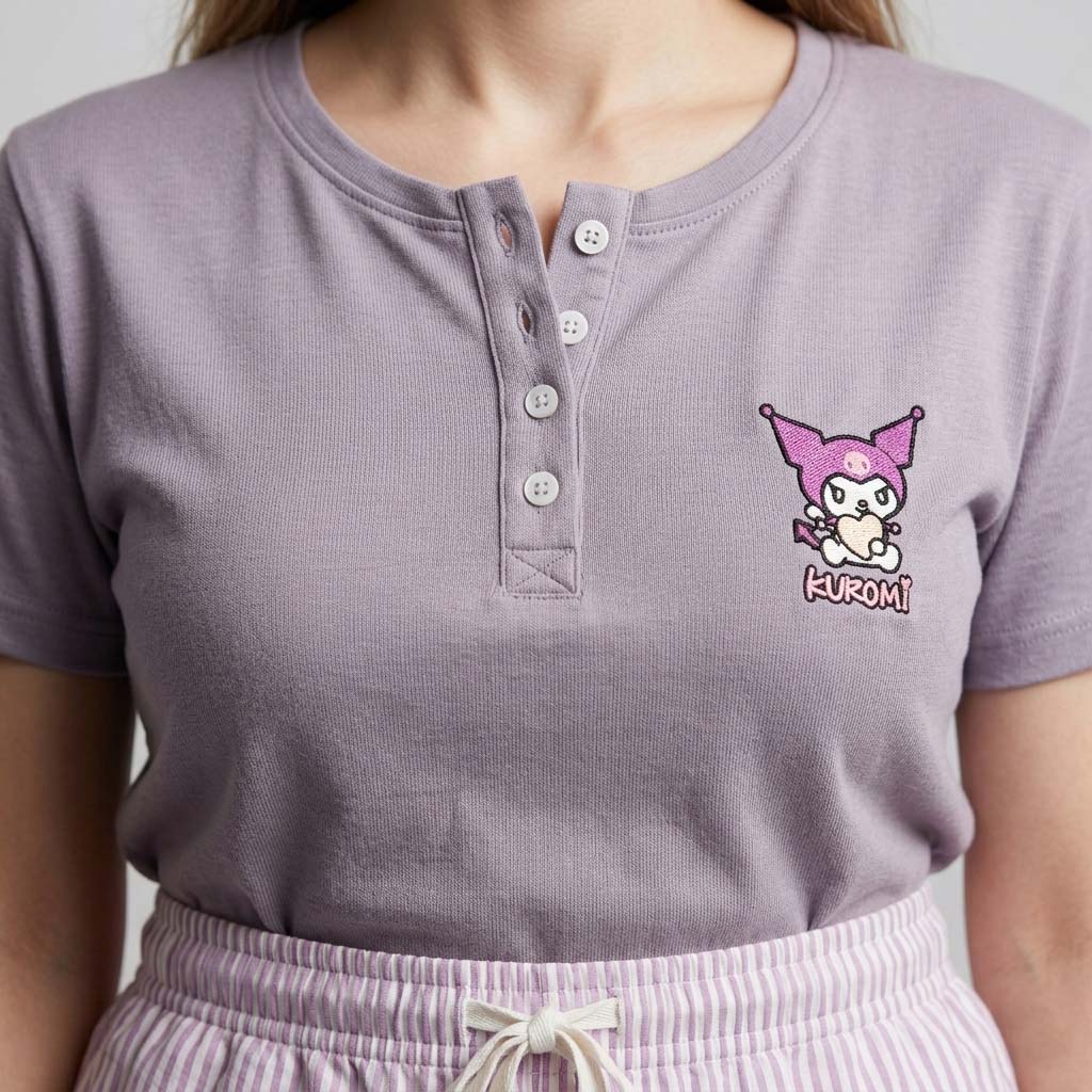 Kuromi Women Pajama Set - Purple