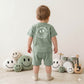 Happy Rocker Baby boys Half sleeves Short set - Green