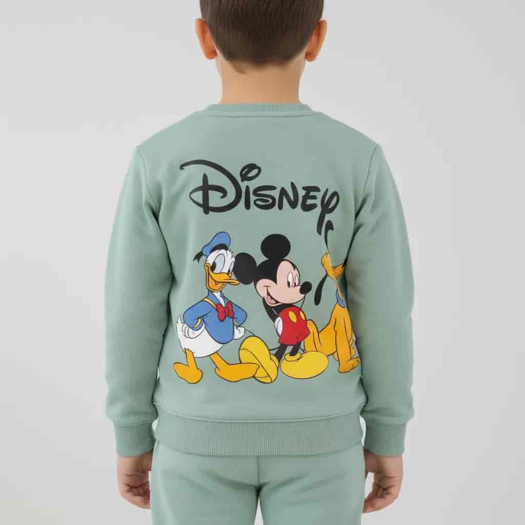 Mickey Mouse Boy Sweatshirt Set- Green