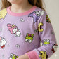 Melody Girls Full Sleeves Pajama Sets -Purple