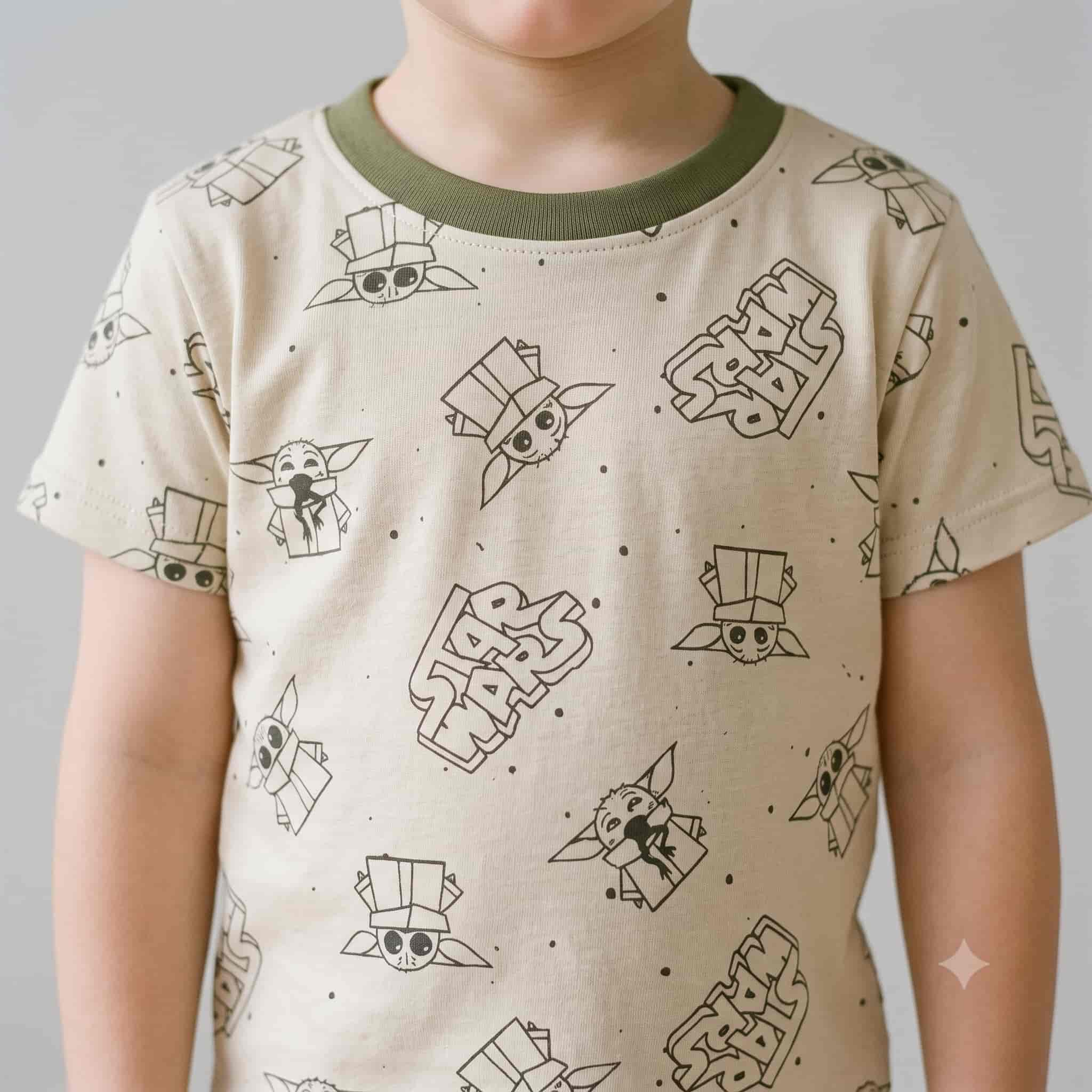 Star Wars Boys Half Sleeves Pajama Set - Beige