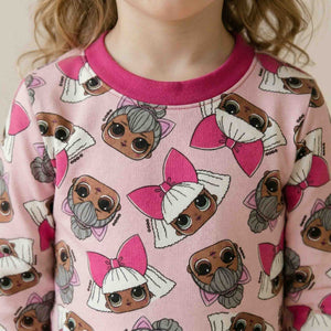 LOL Surprise Doll Girls Half Sleeves Pajama Set - Pink