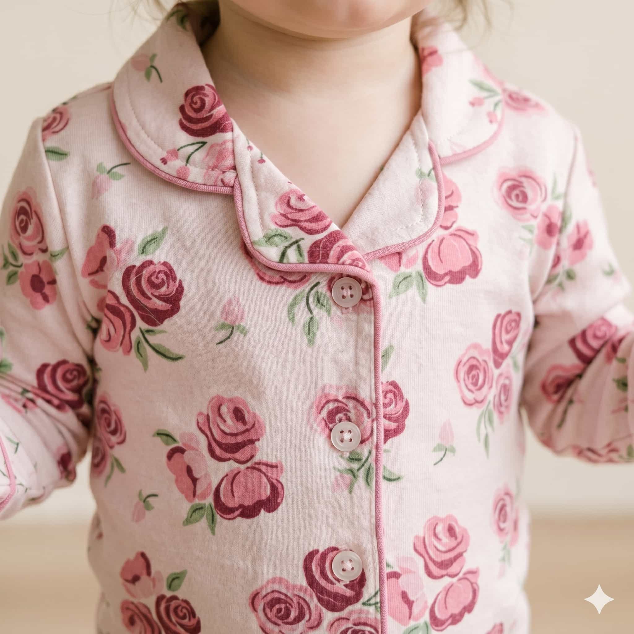 Rose Garden Baby Girls Full Sleeves Pajama Set - Pink