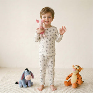 Pooh & Friends Boys Full Sleeves Pajama Set - Cream