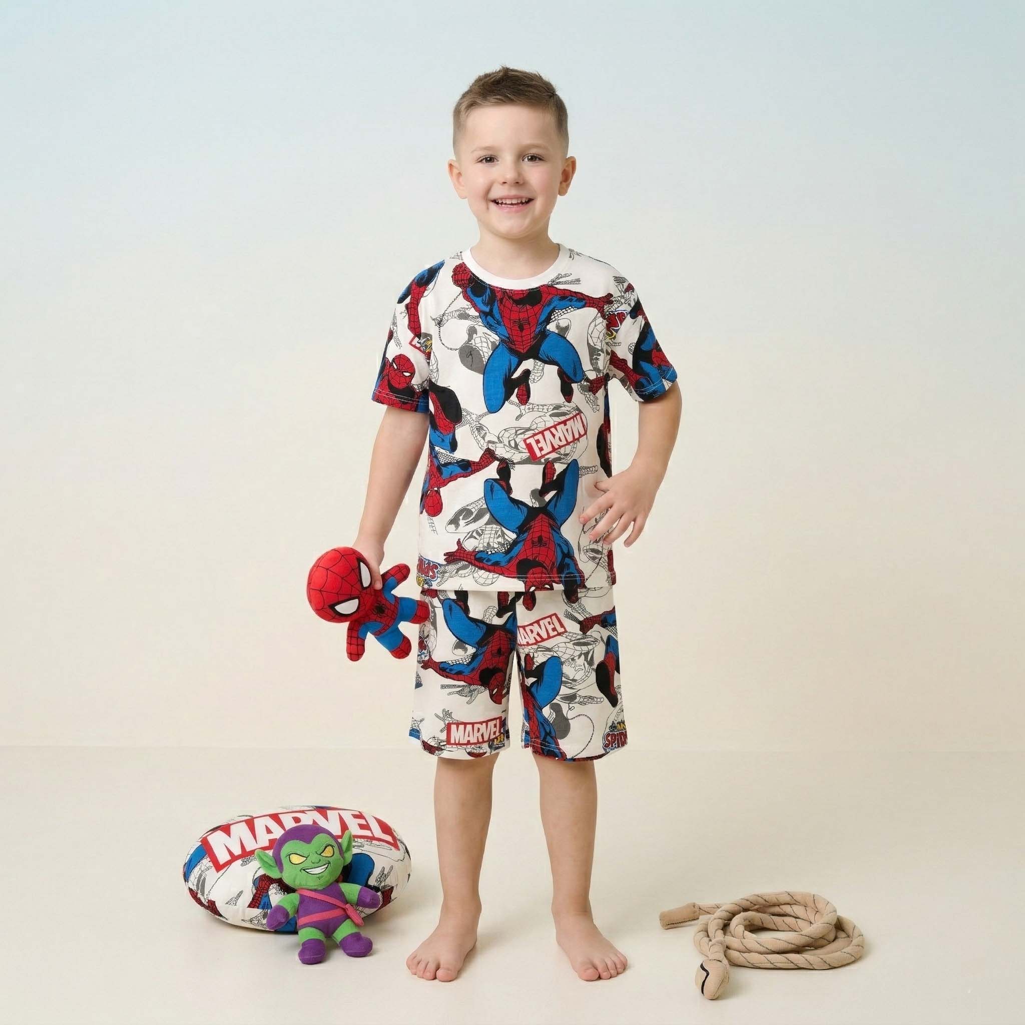 Spider-man Boys Short Set - White