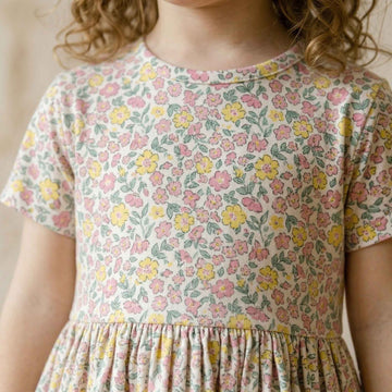 Bloom Bud Girls Frock - Multicolor