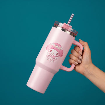 Blush Charm Vacuum Insulated Travel Tumbler 1200ml - Pink