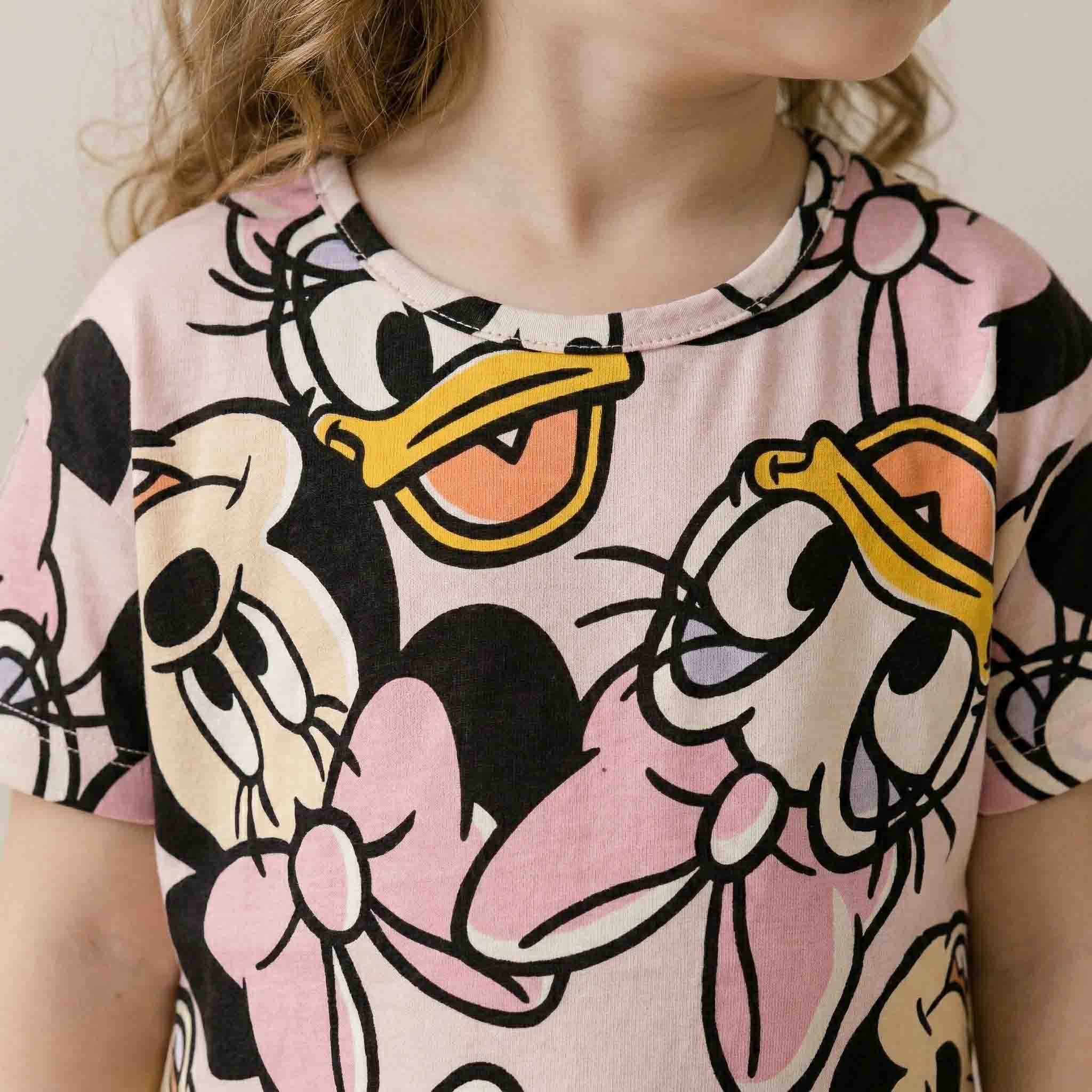 Minnie & Friends Girls Short Set - Pink