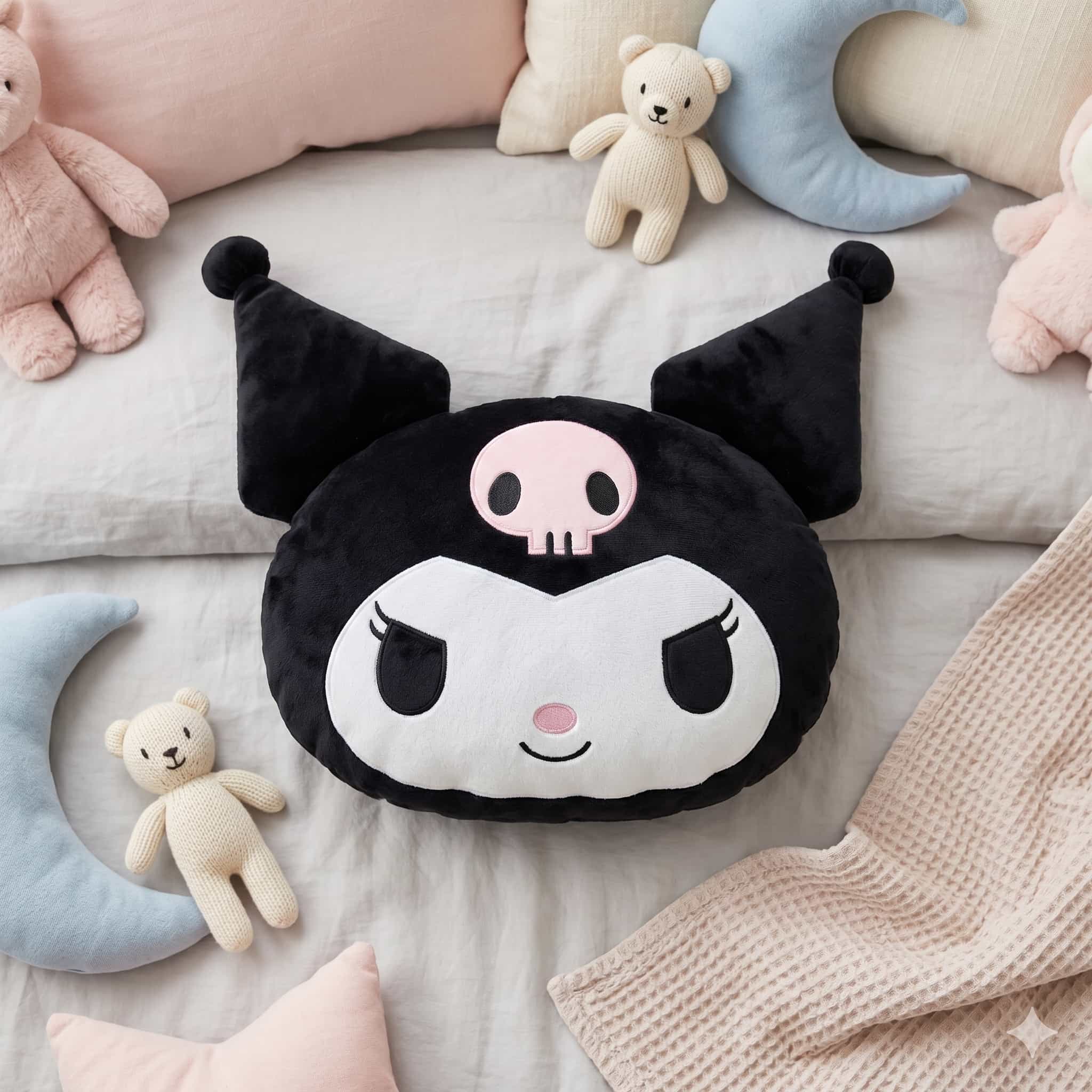 Kurumi Charm Pillow - Black