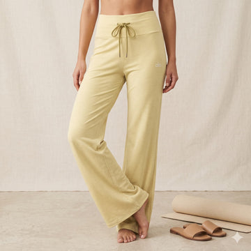 Lime Drawstring Women Pants – Yellow