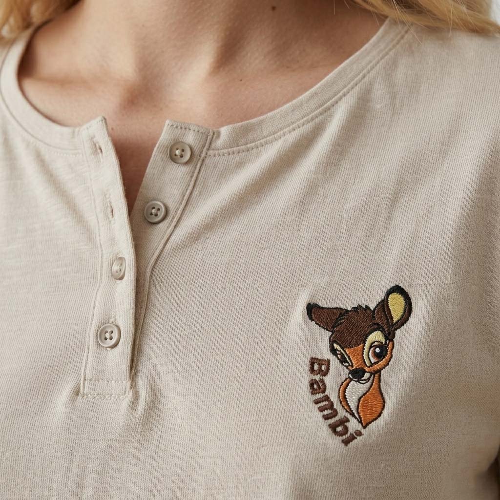 Bambi Women Pajama Set - Brown