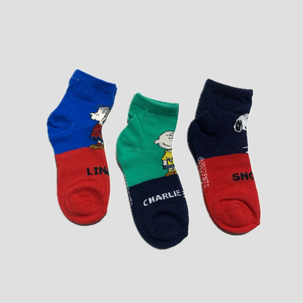 Snoopy Boys Socks - Pair of 3