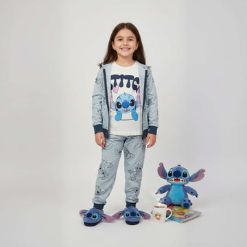 Stitch 3pc Girl Training Suit Set- Blue