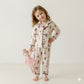 Belle Dance Girls Button Pajama Set- Royal Purple
