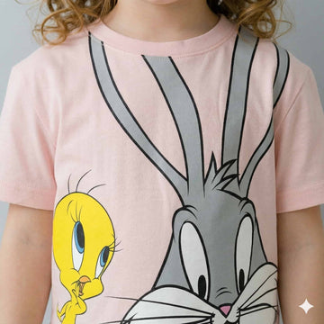 Looney Tunes Girls Short Set - Pink