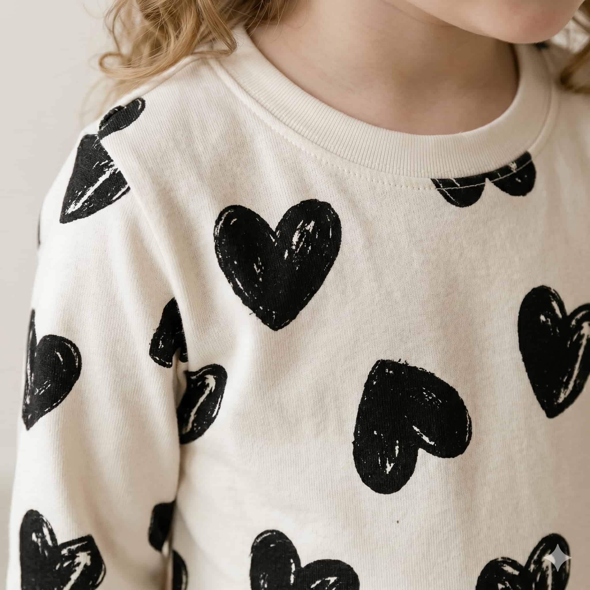 Heart Crush Girls Full Sleeves Pajama Set - White