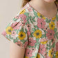 Floral Bloom Half sleeves girl pajama Set - Multicolor