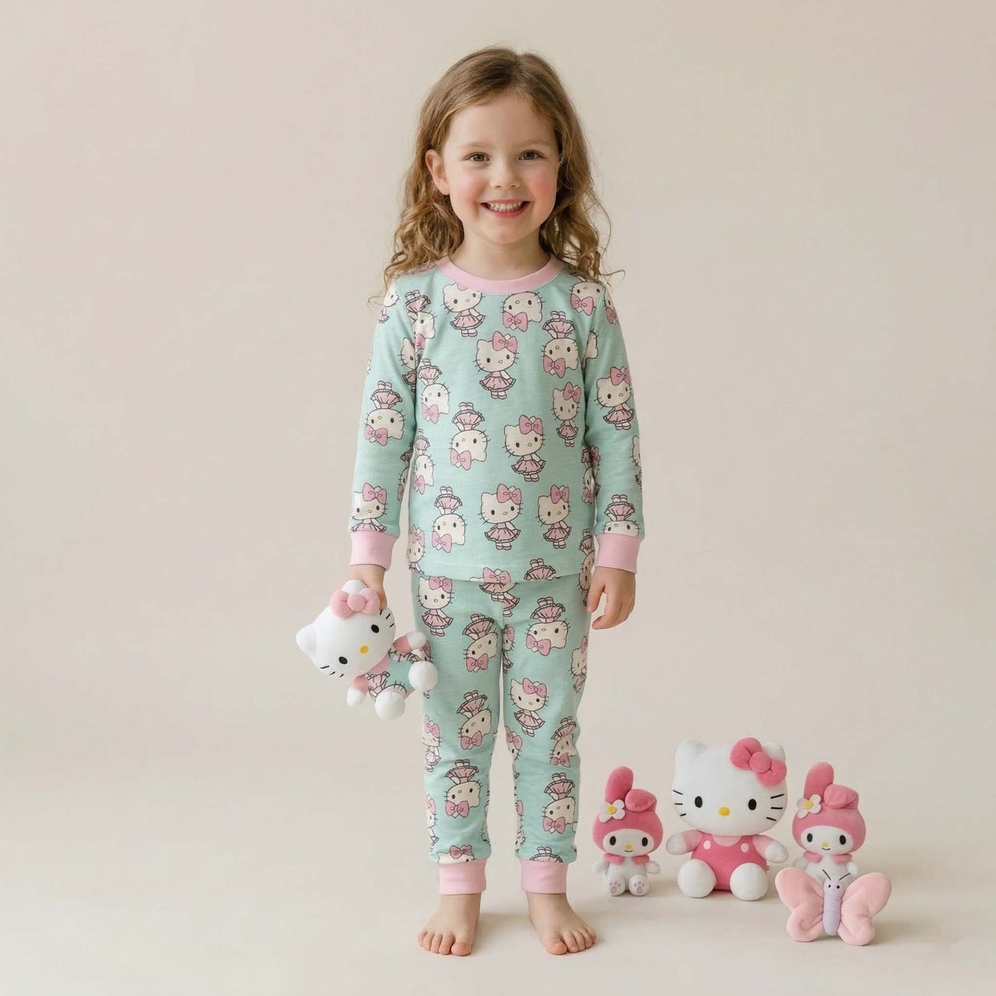 Hello Kitty Girls Disney Pajama Set - Blue