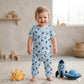 Galactic Dreams Baby Boys Half Sleeves Set - Light Blue