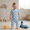 Galactic Dreams Baby Boys Half Sleeves Set - Light Blue