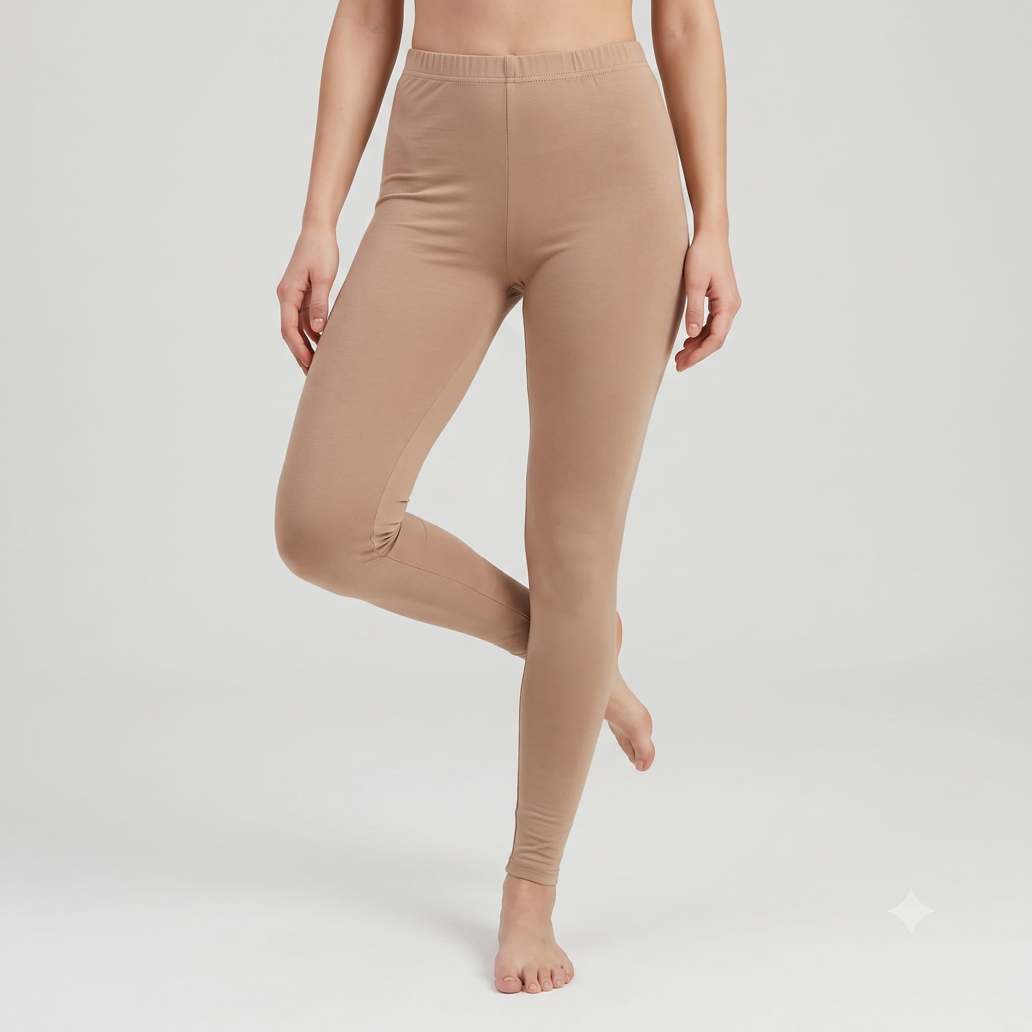 Nude Essence Women Leggings - Beige