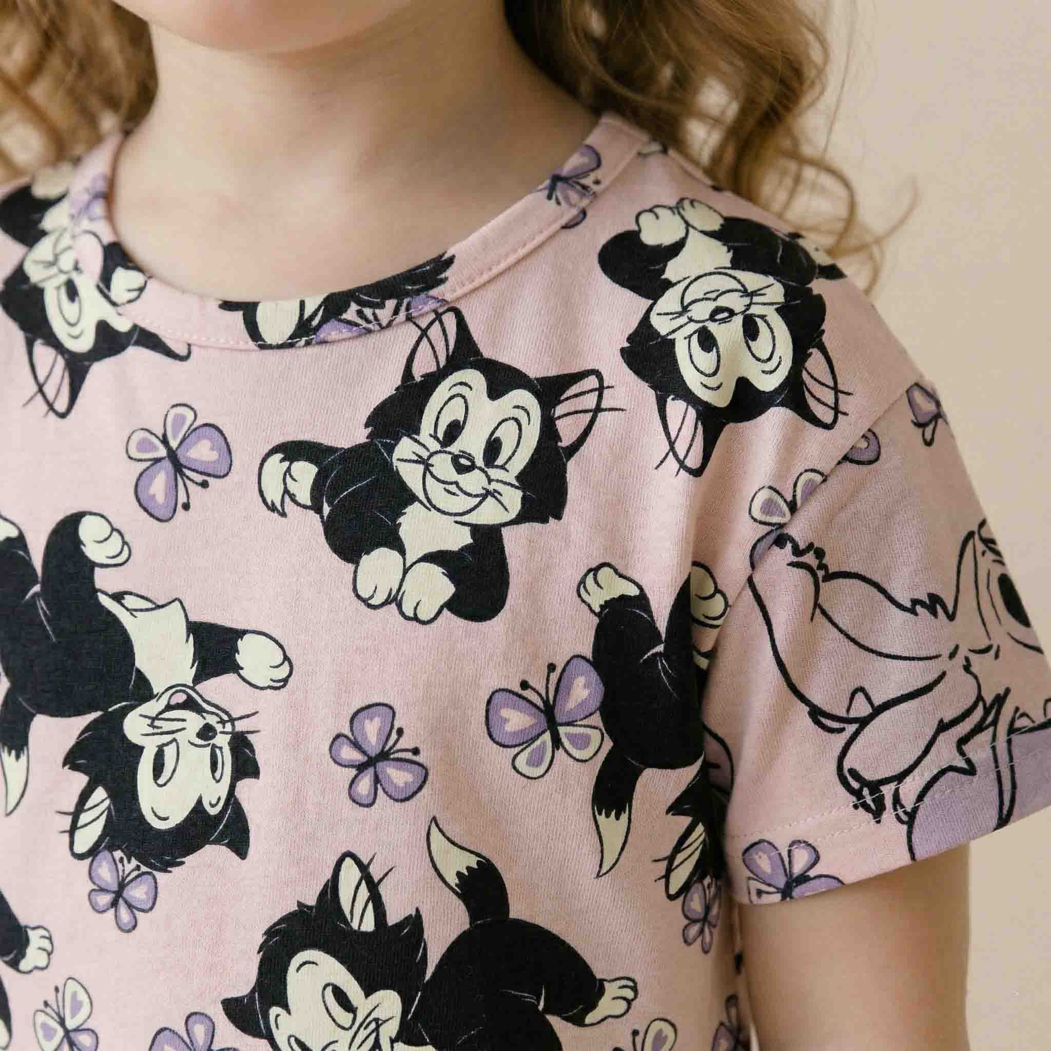 Figaro Girls Short Set - Pink
