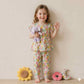 Floral Bloom Half sleeves girl pajama Set - Multicolor