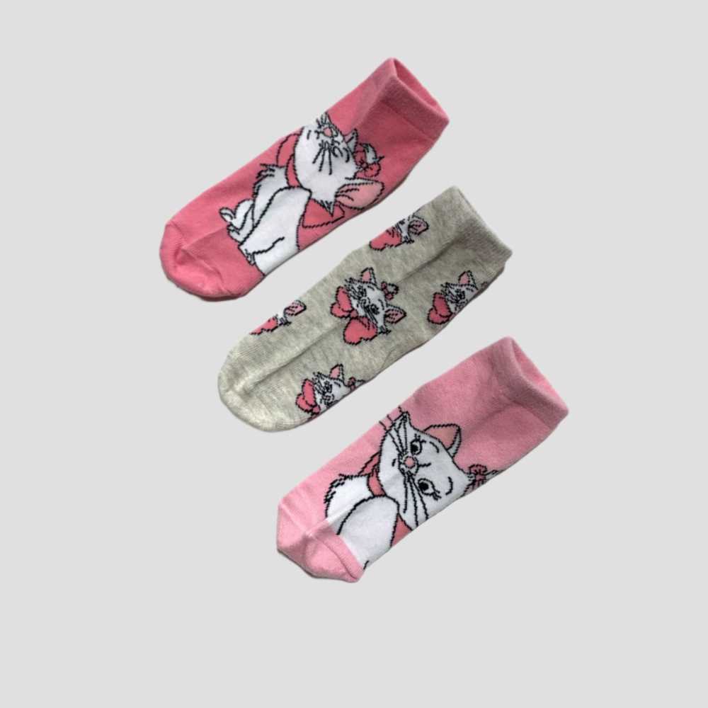 Kitty Girls Socks - Pack of 3