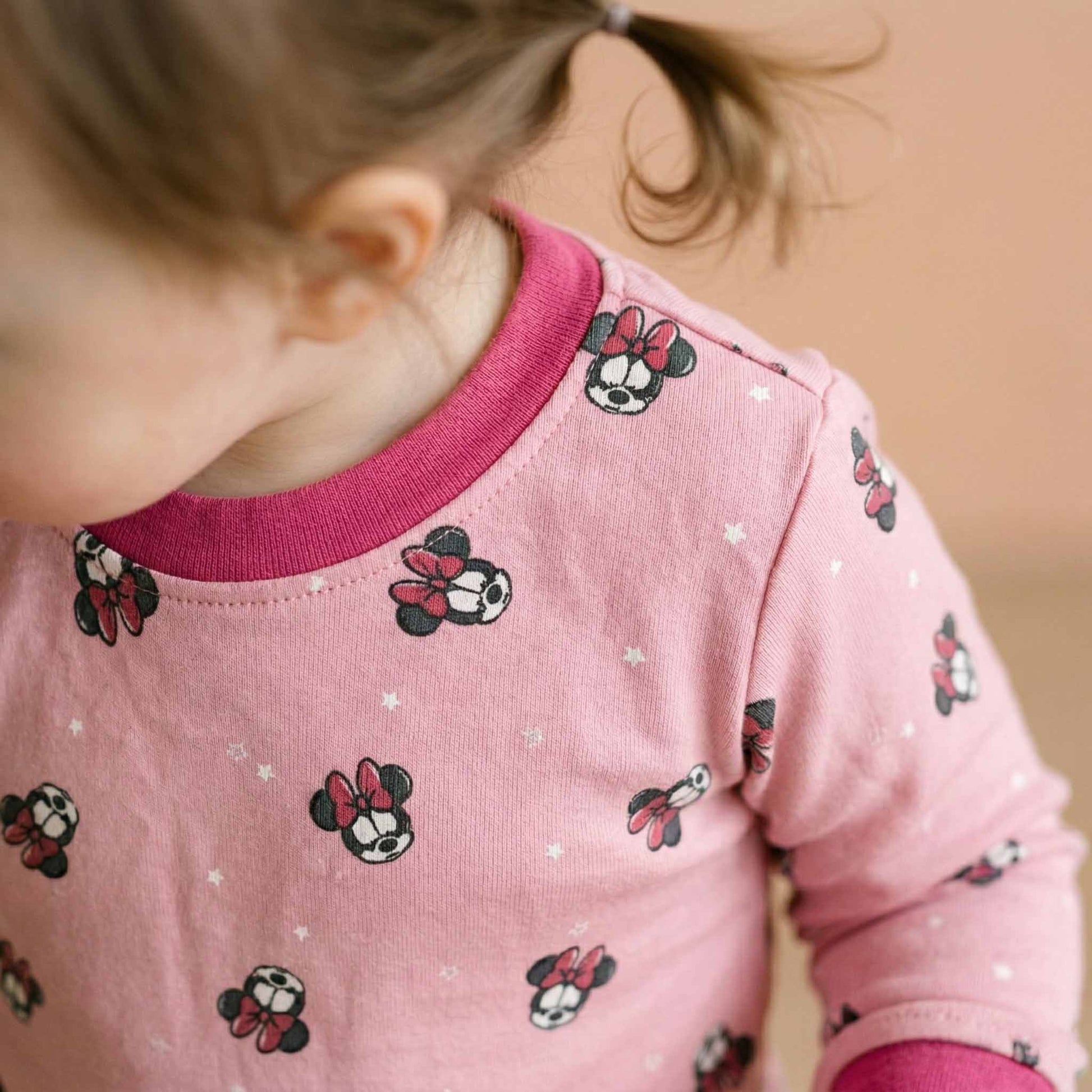 Minnie Mouse Baby Girl Full Sleeves Pajama Set - PInk