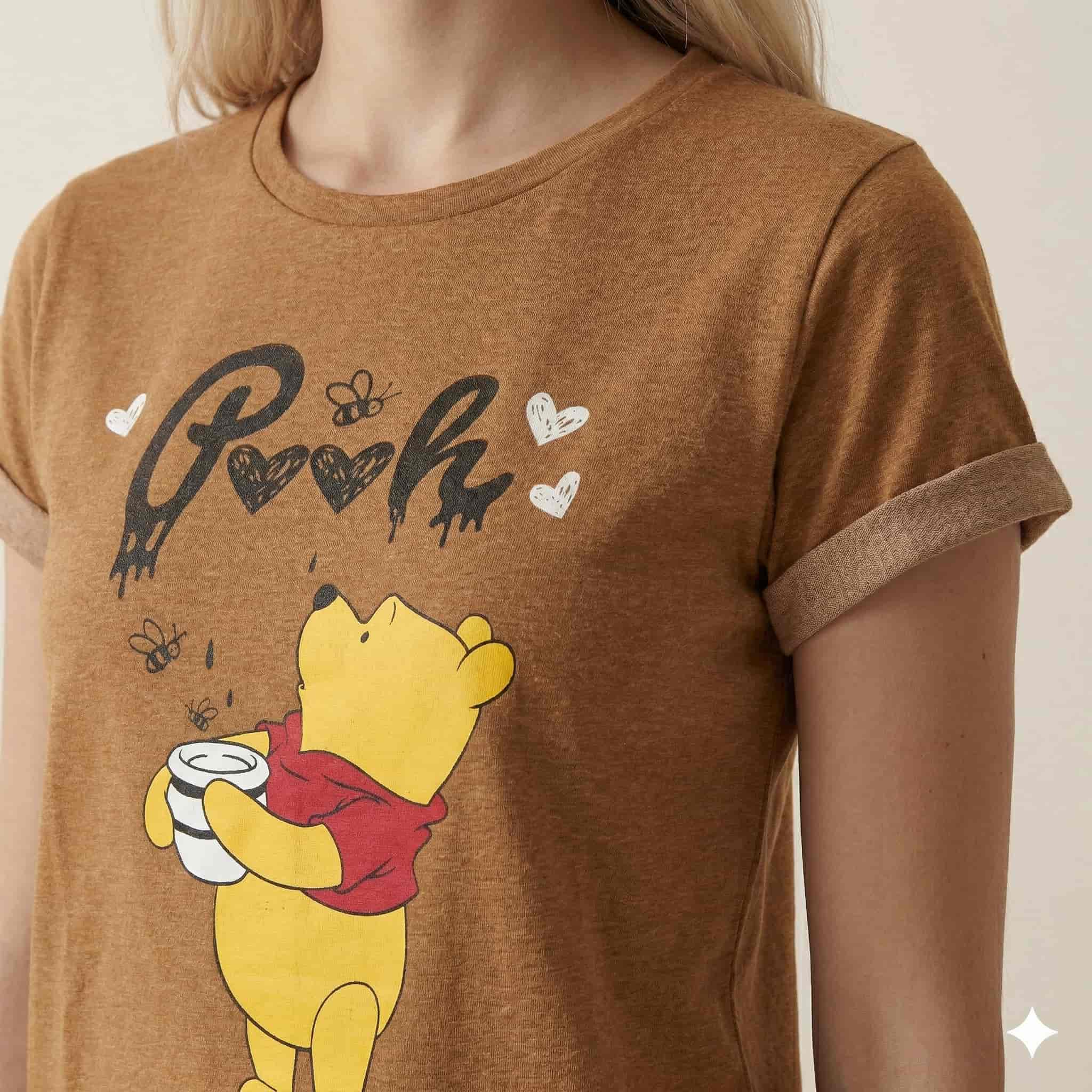 Pooh Women Pajama Set - Brown