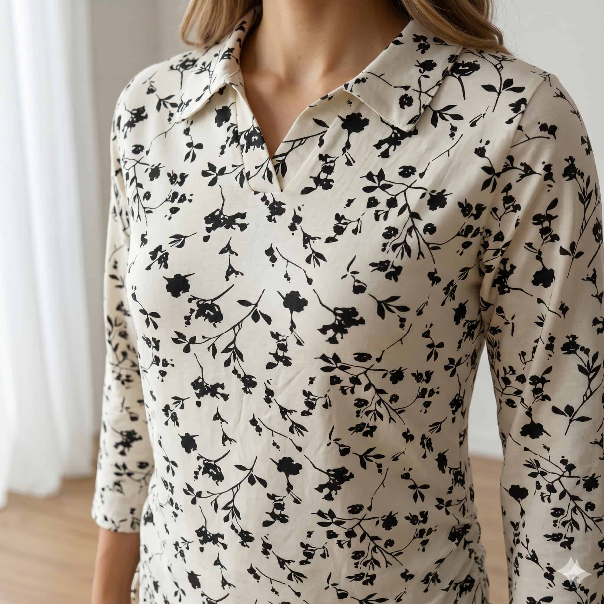 Ebony Bloom Women Full Sleeves Pajama Set - White