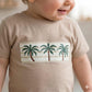 Island Vibes Baby Boys Half Sleeves Set - Beige