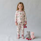 Cuddle Hour Girl Pajama Set - Cream