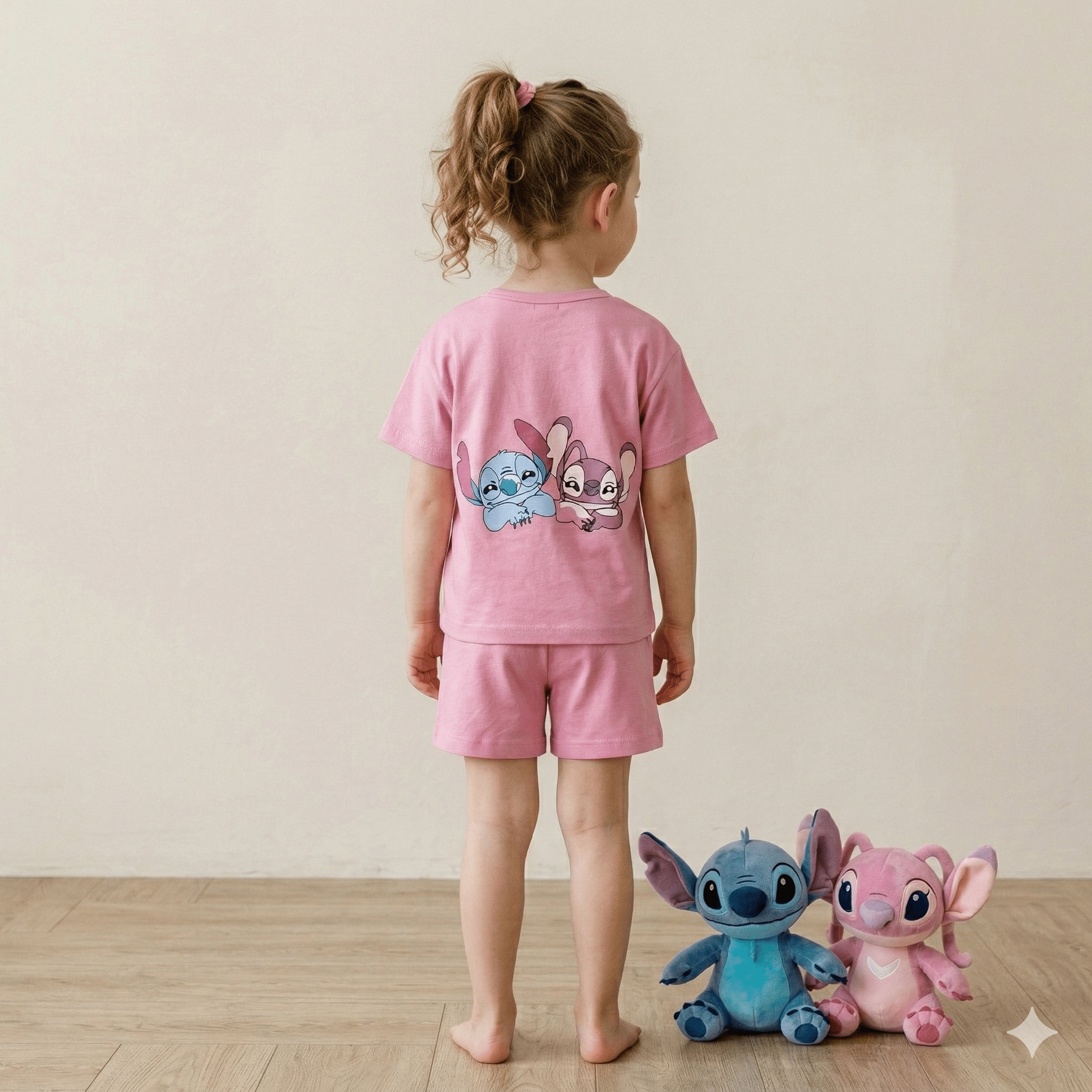 Lilo & Stitch Fun Girls Short Set - Pink