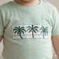 Breezy Palms Baby Boys Half Sleeves Set - Light Green