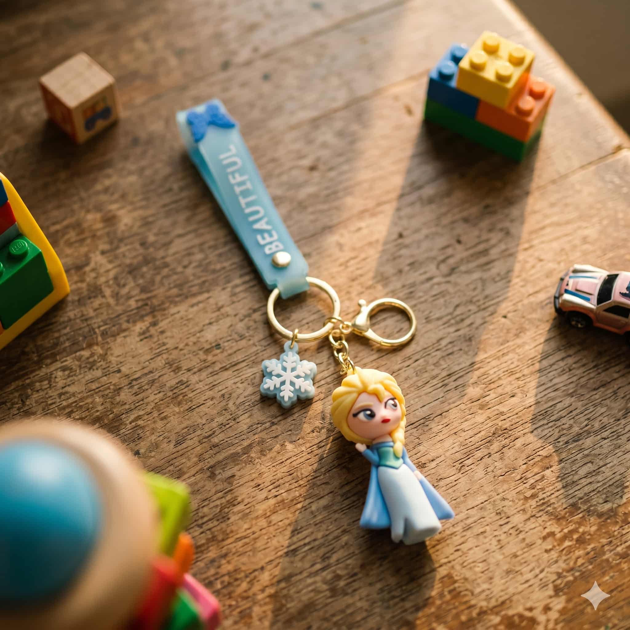 Frozen Princess Keychain - Blue