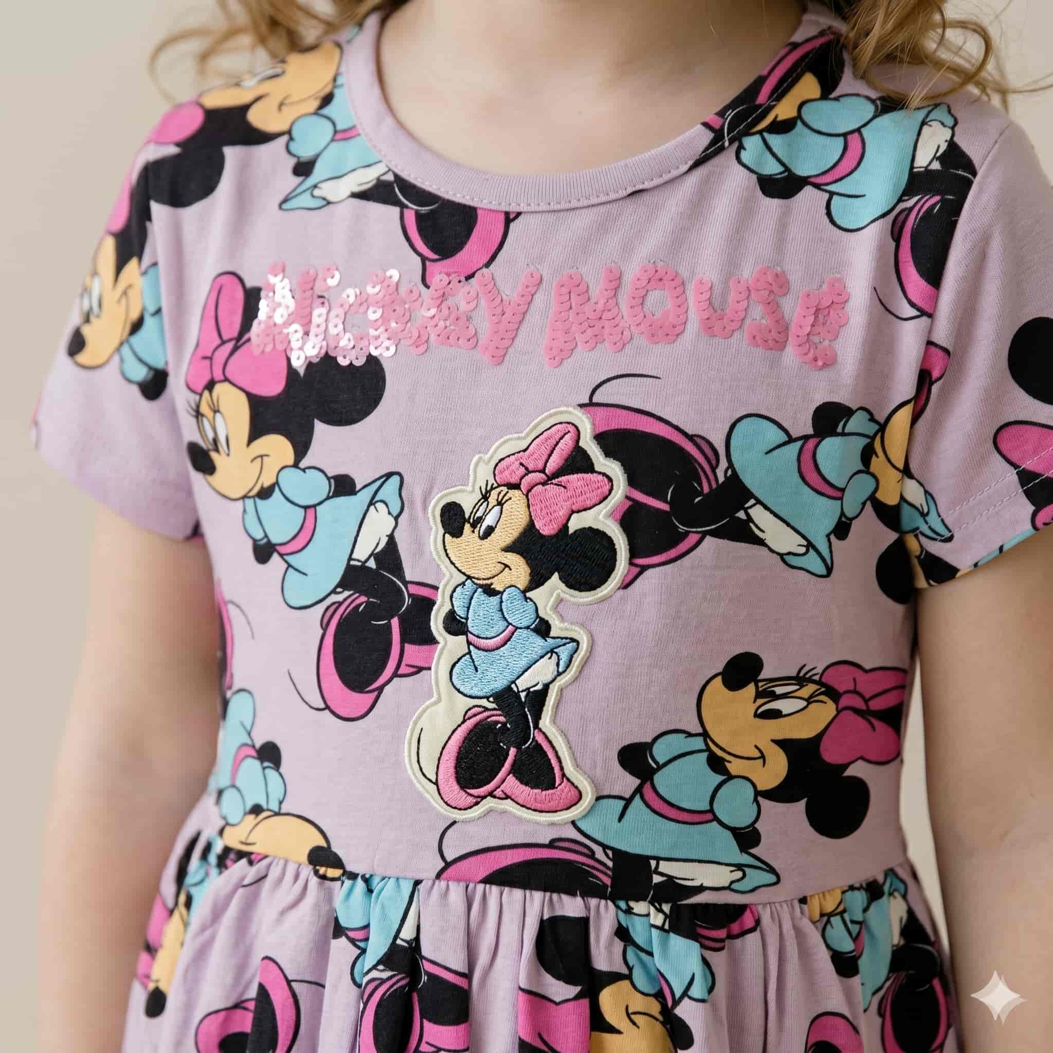 Minnie Mouse Girls Frock - Purple