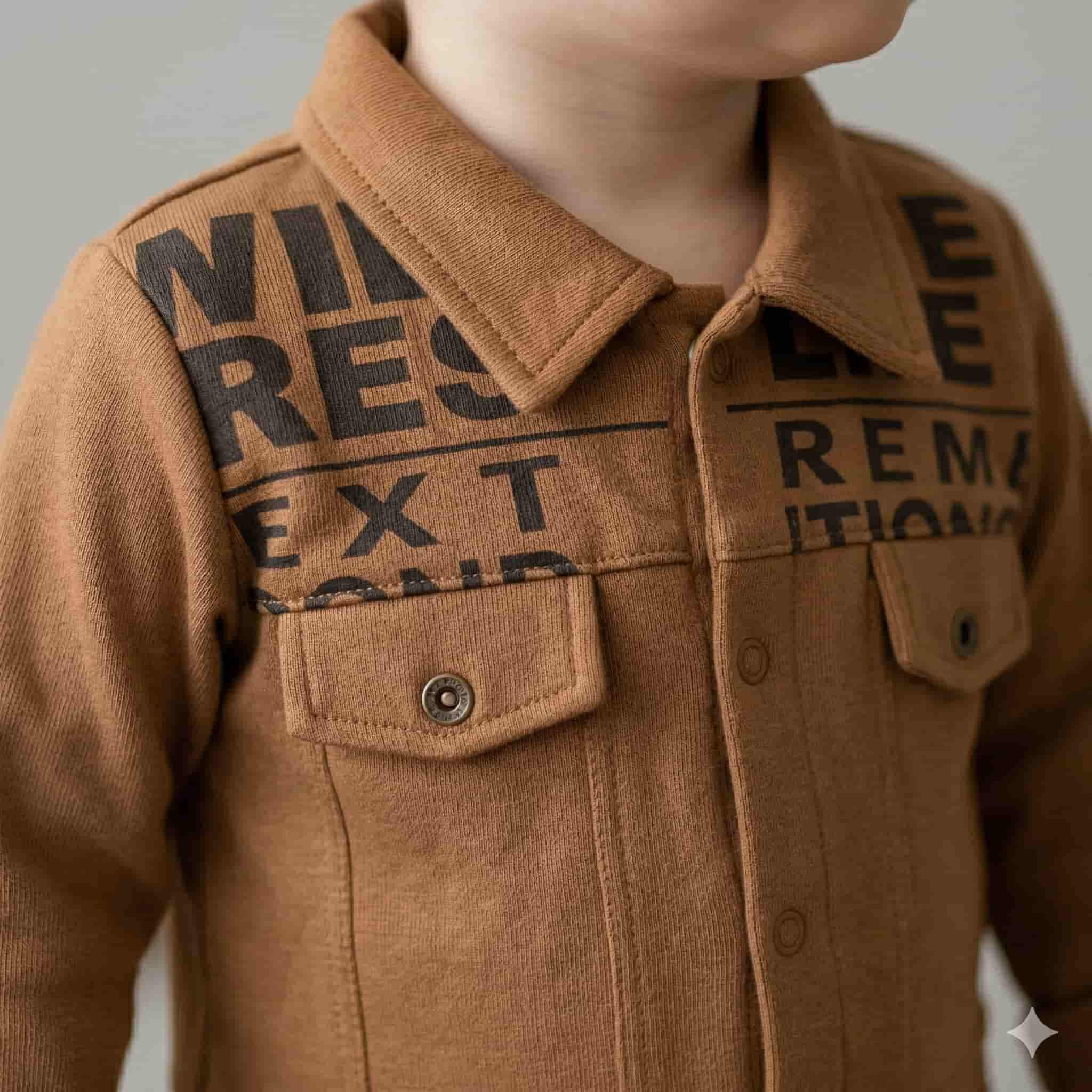 Army Baby Boy Set - Brown