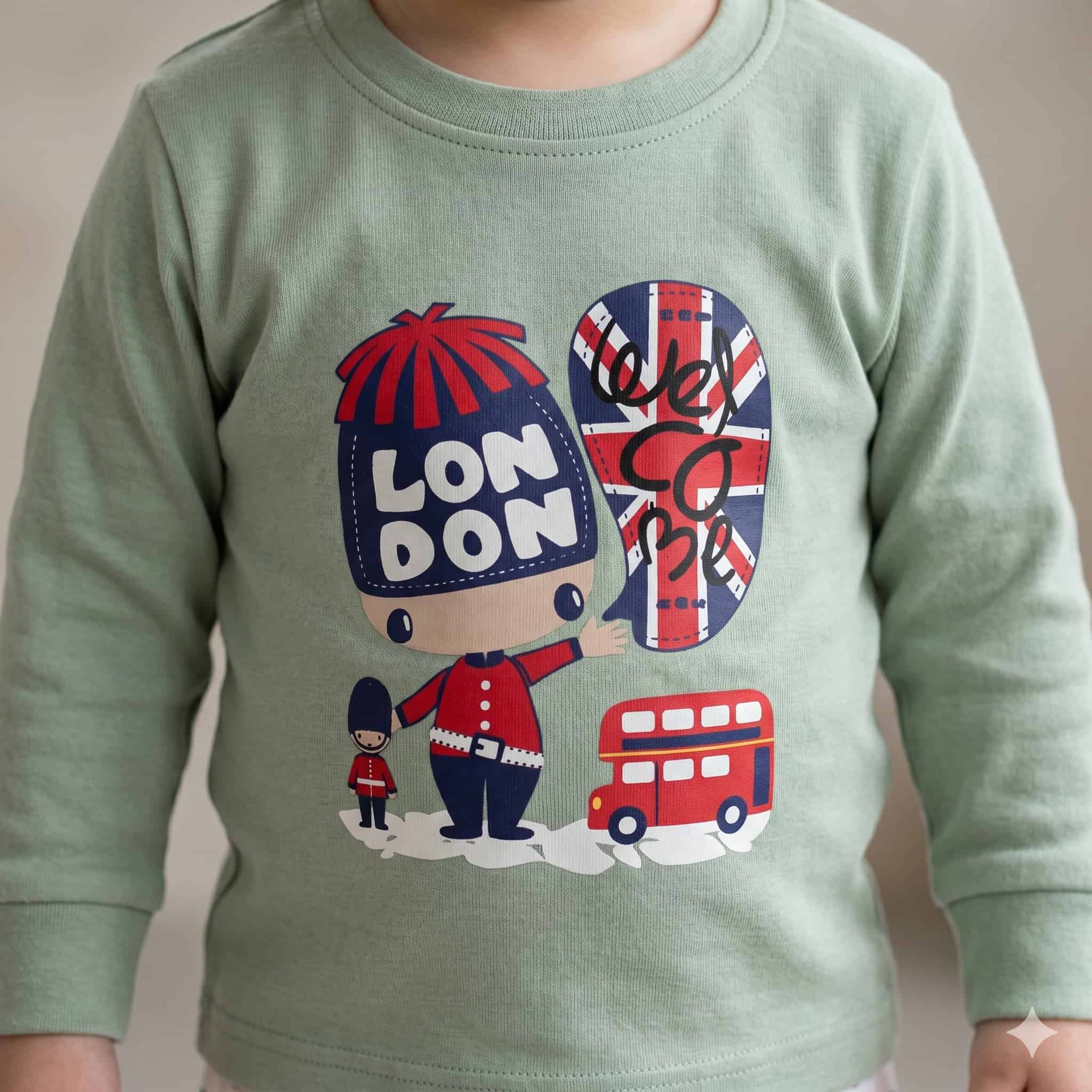 London Guard Baby Boys Full Sleeves Set - Green
