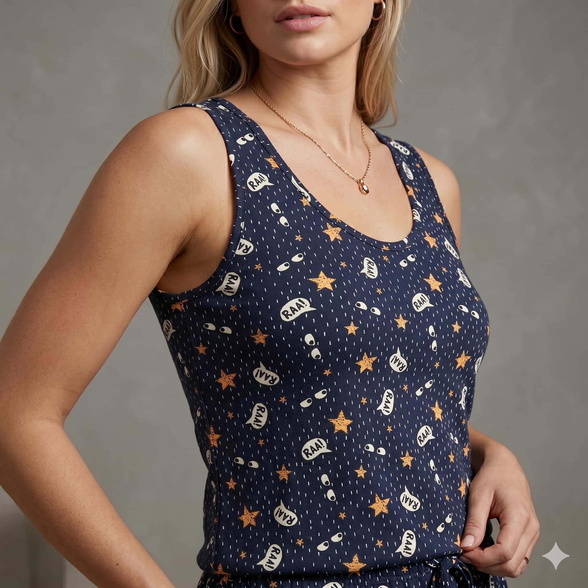 Starry Sass Women Short Set with - Navy