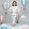Hot Air Balloon Girl Polar Pajama Set- Pink